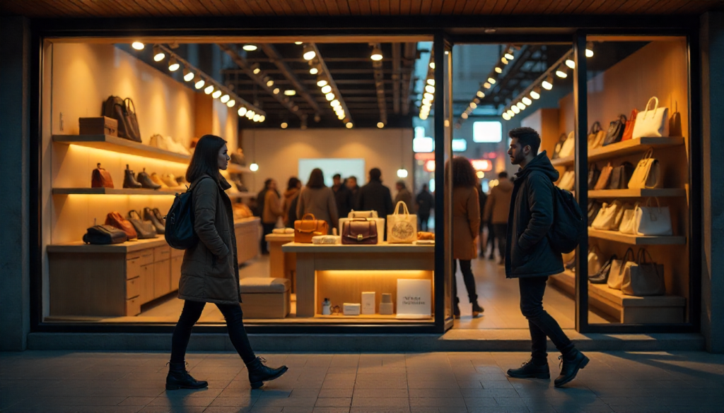 tienda de ropa llena