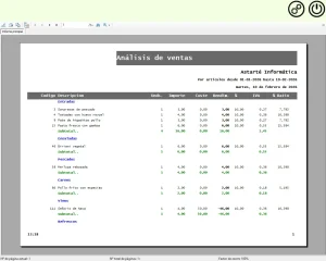 Análisis de compras y ventas